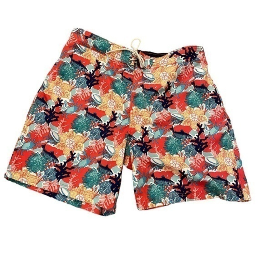 Nautica Men's Tropical Swim Trunks - Red, Green, Blue